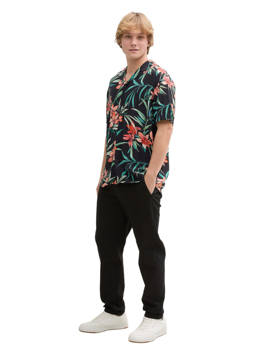 Chemise ample à motif floral