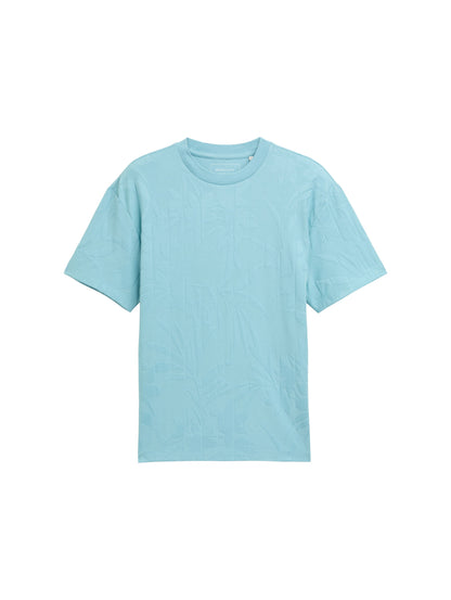 t-shirt jacquard coupe décontracté - 2 couleurs