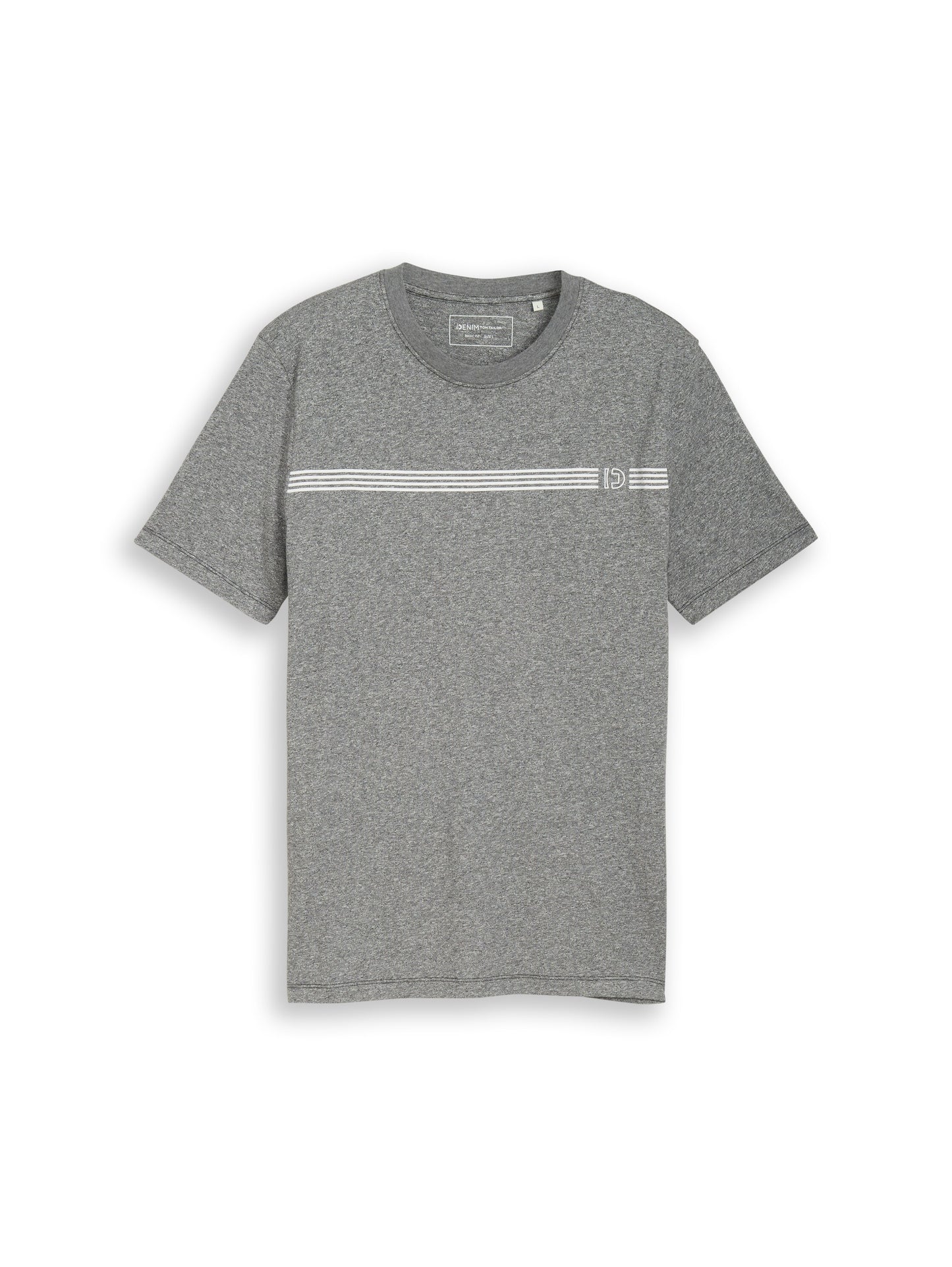 T-shirt imprimé chiné