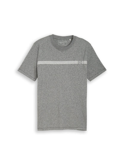 T-shirt imprimé chiné