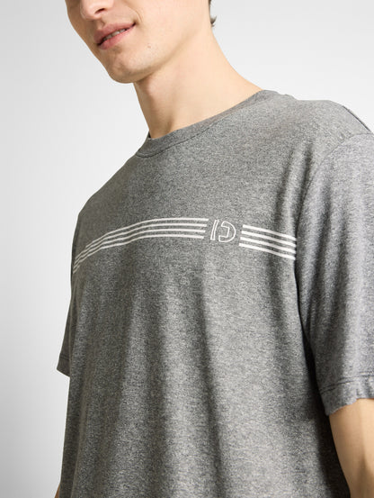T-shirt imprimé chiné