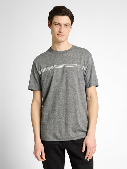 T-shirt imprimé chiné