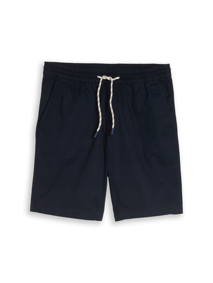 Short estival bleu marine à taille élastique