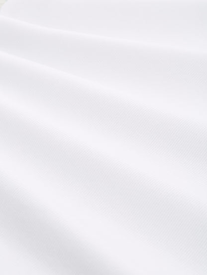 Camisole basique blanche en coton côtelé