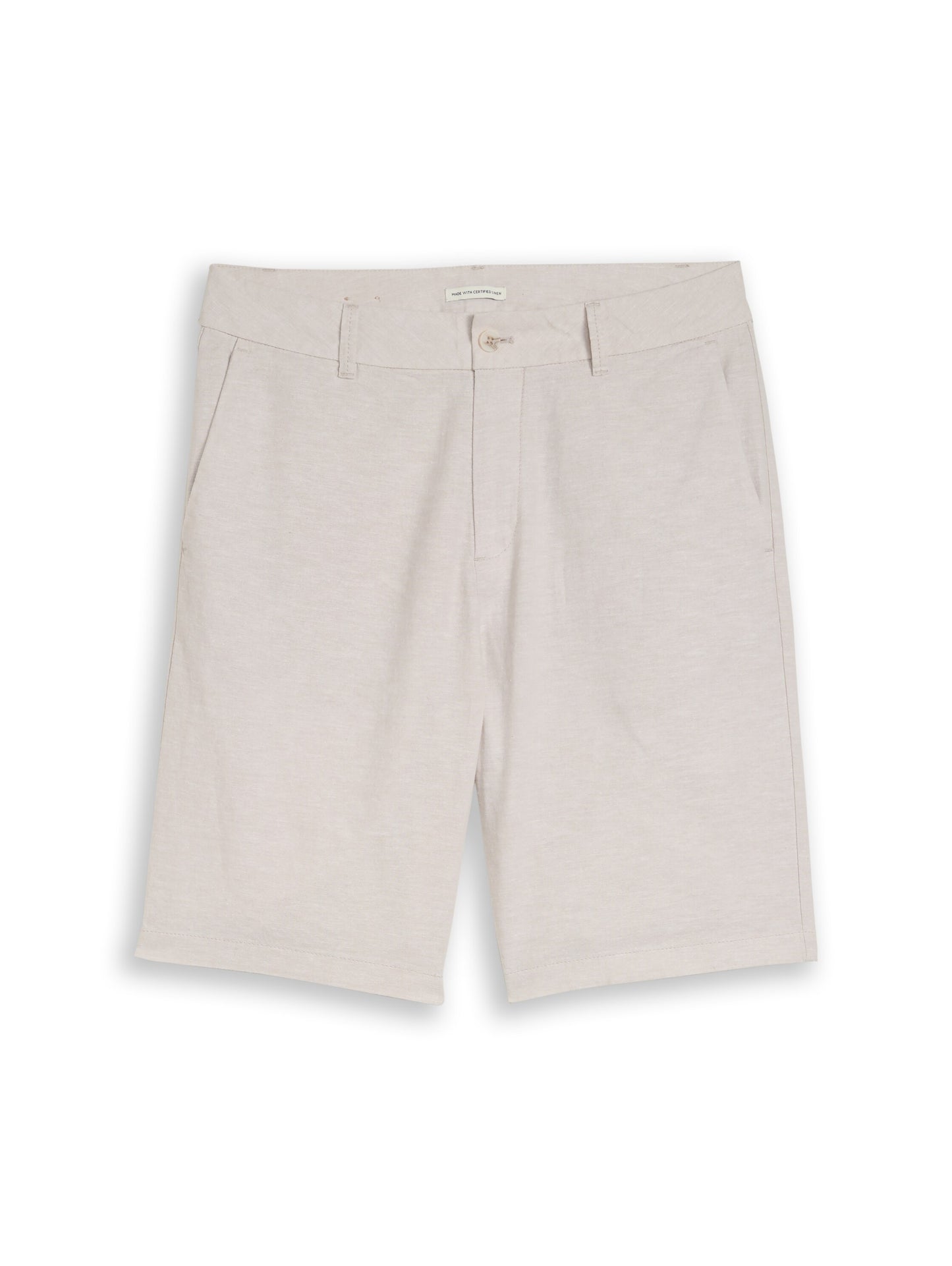 Short chino respirant à taille mi-haute