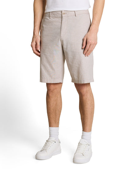 Short chino respirant à taille mi-haute