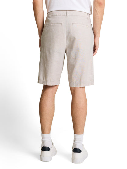 Short chino respirant à taille mi-haute
