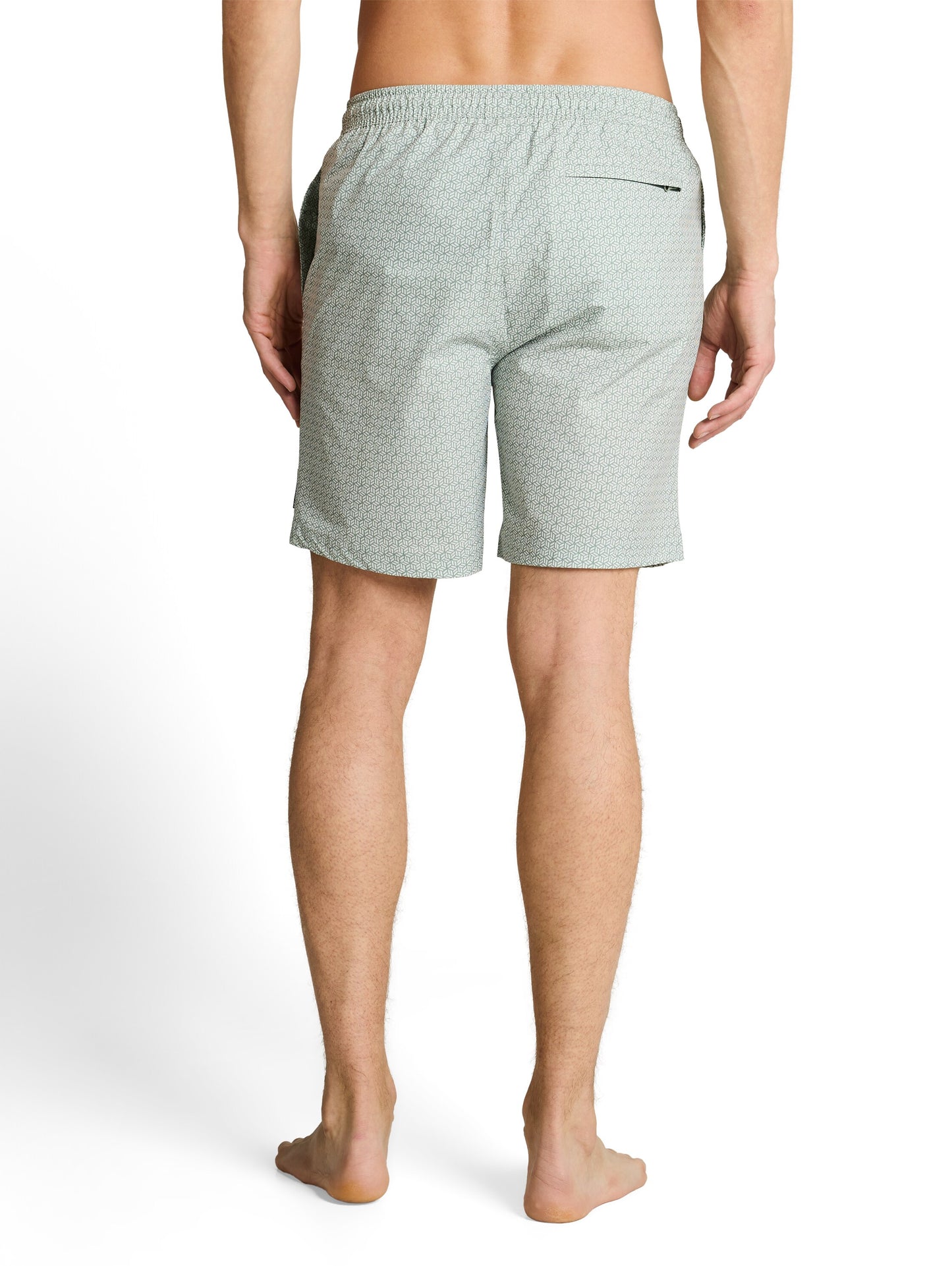 Maillot de bain homme vert sauge à cordon
