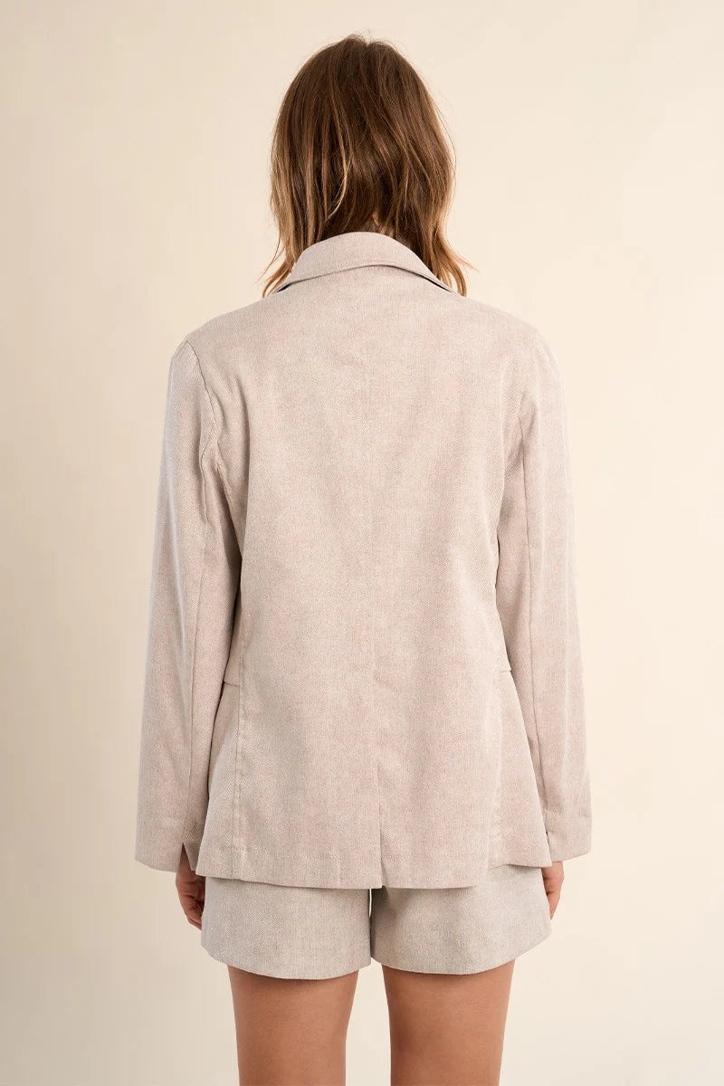Blazer à coupe droite