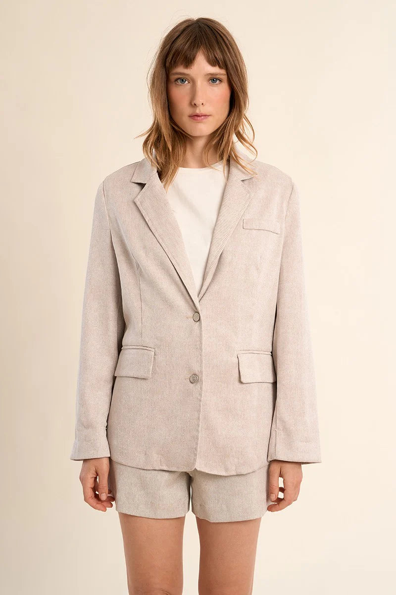 Blazer à coupe droite