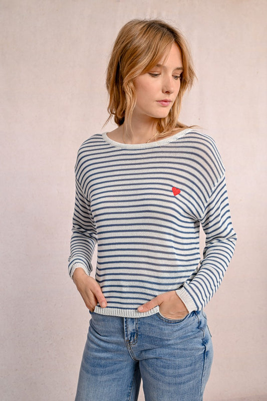 Tricot à rayures