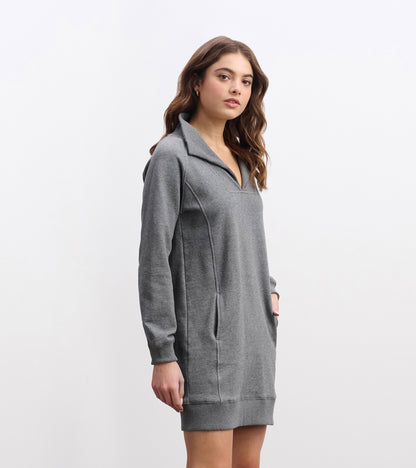 Robe à col cranté