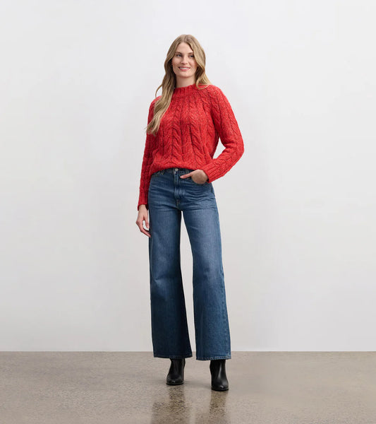 Tricot en maille torsadée