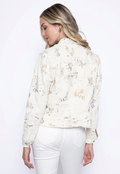 Manteau court imprimé