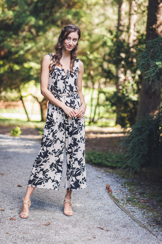 Jumpsuit élégant motif floral