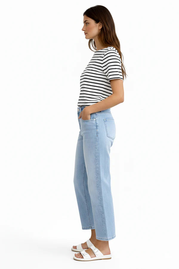 Jeans évasé longueur cheville
