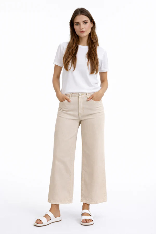 Jeans gaucho moderne coupe large