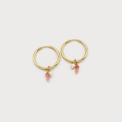 Boucles d'oreilles anneaux texturé