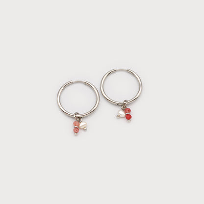 Boucles d'oreilles anneaux texturé