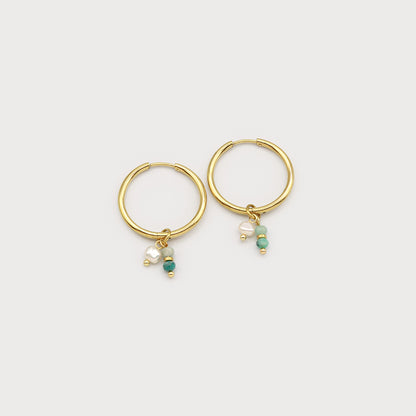 Boucles d'oreilles anneaux texturé