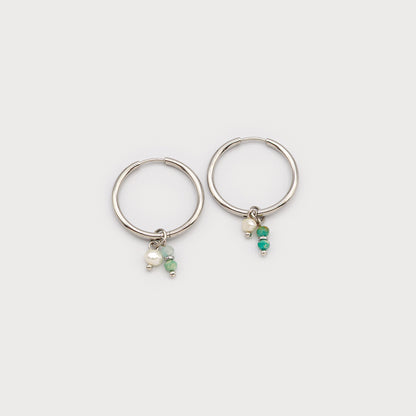 Boucles d'oreilles anneaux texturé