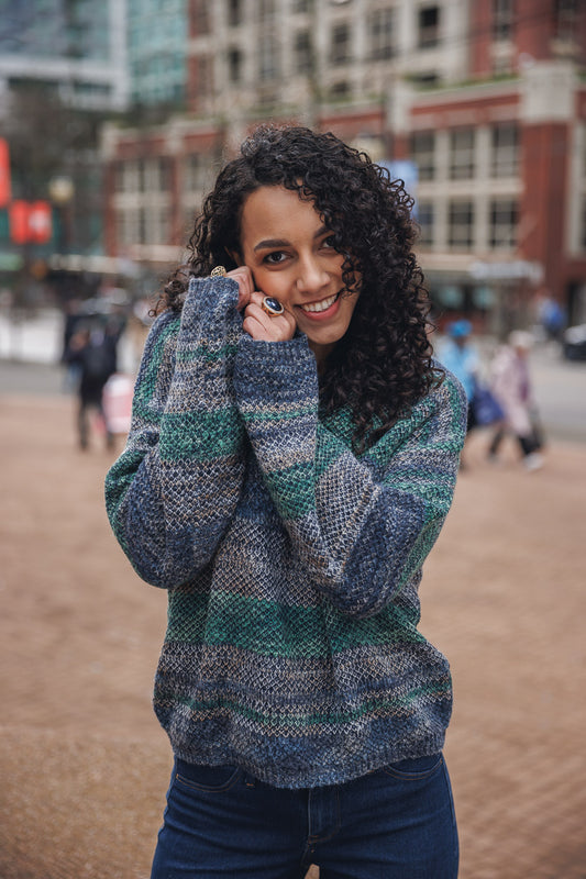 Tricot avec rayures