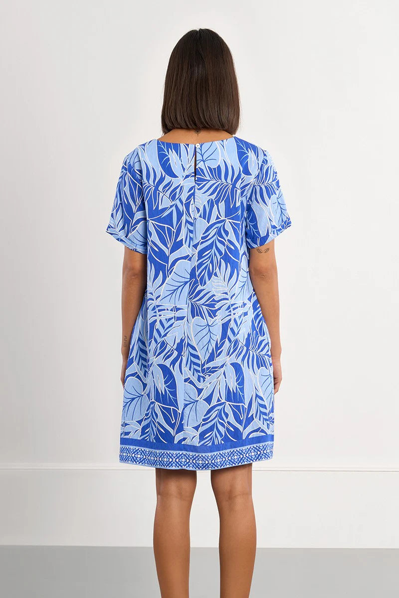 Robe t shirt bleu fraîcheur
