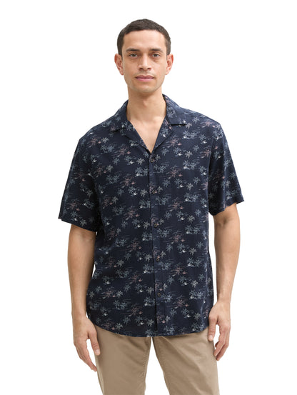 Chemise à motifs palmier