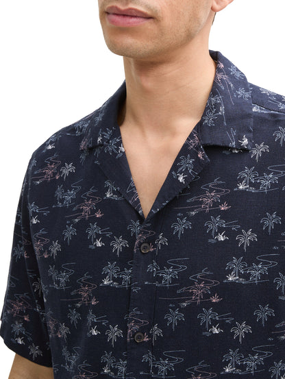 Chemise à motifs palmier