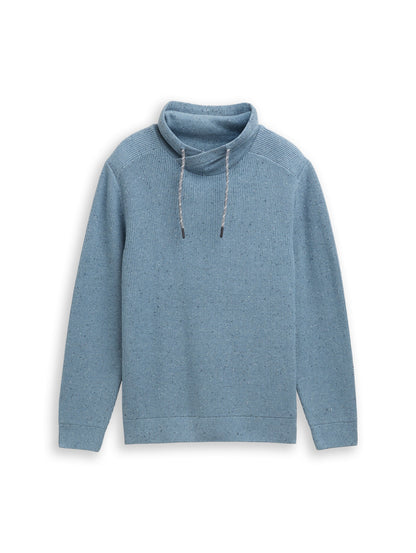 Pull en maille à l'aspect chiné