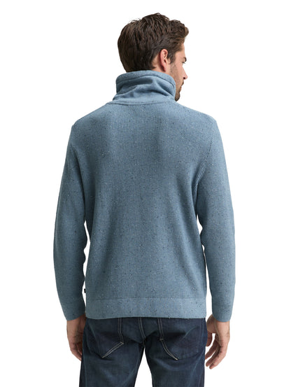 Pull en maille à l'aspect chiné