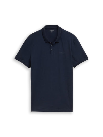 Polo ajusté avec logo imprimé