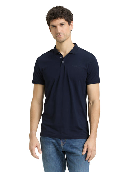 Polo ajusté avec logo imprimé