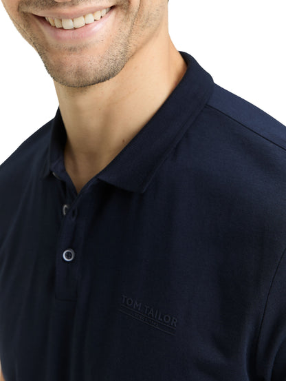 Polo ajusté avec logo imprimé