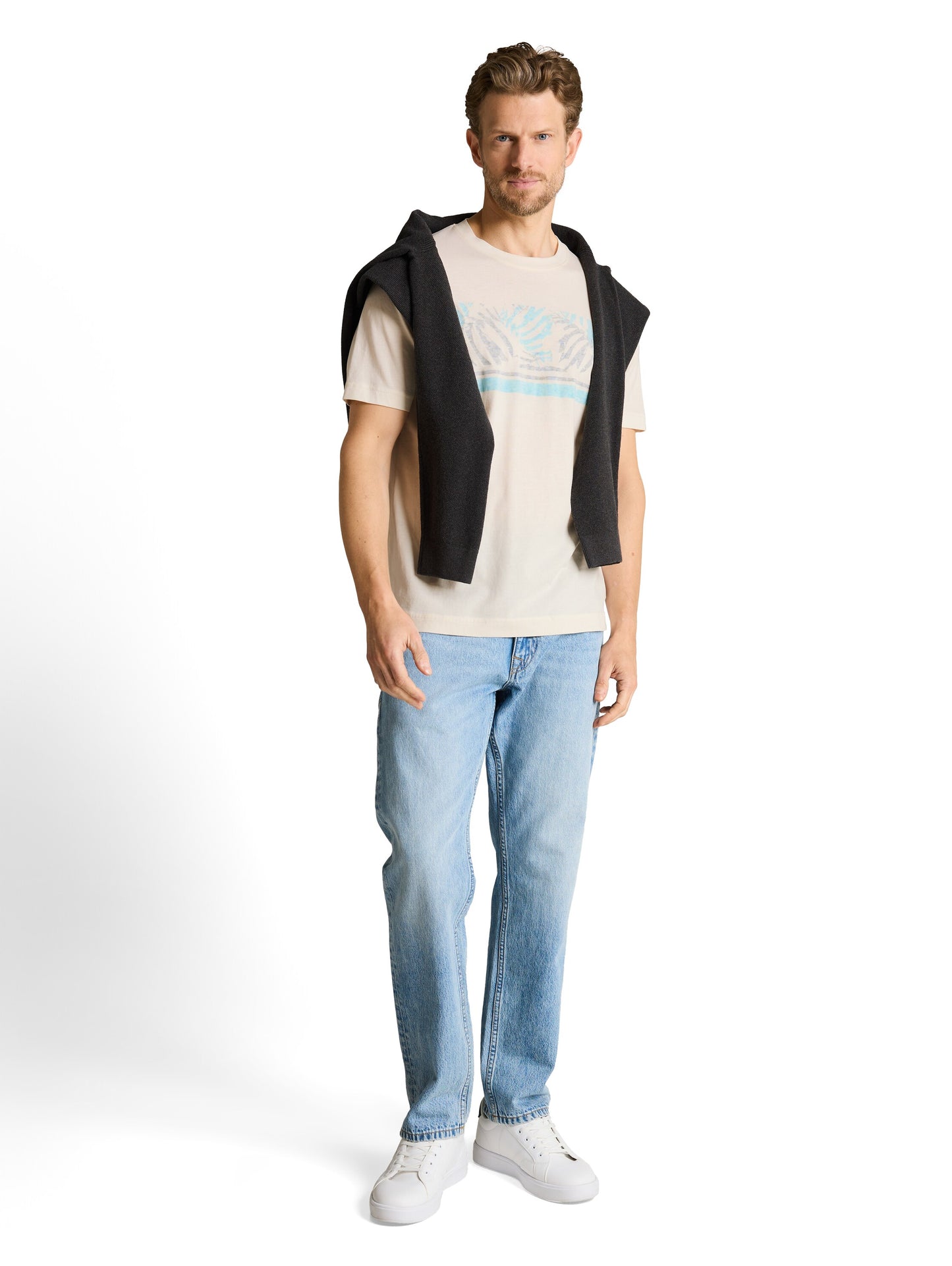 T-shirt imprimé au look doux et ensoleillé