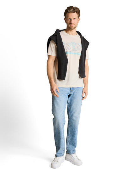 T-shirt imprimé au look doux et ensoleillé