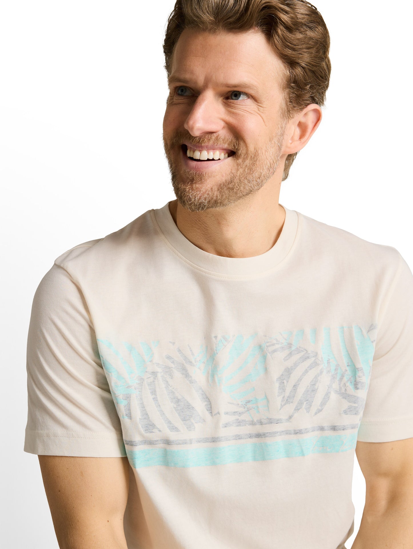 T-shirt imprimé au look doux et ensoleillé