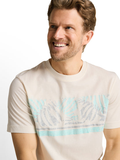 T-shirt imprimé au look doux et ensoleillé