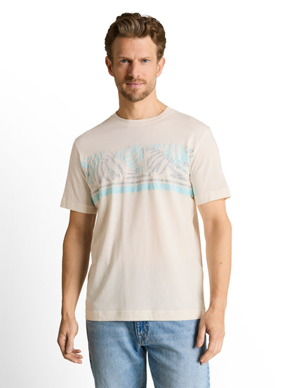 T-shirt imprimé au look doux et ensoleillé