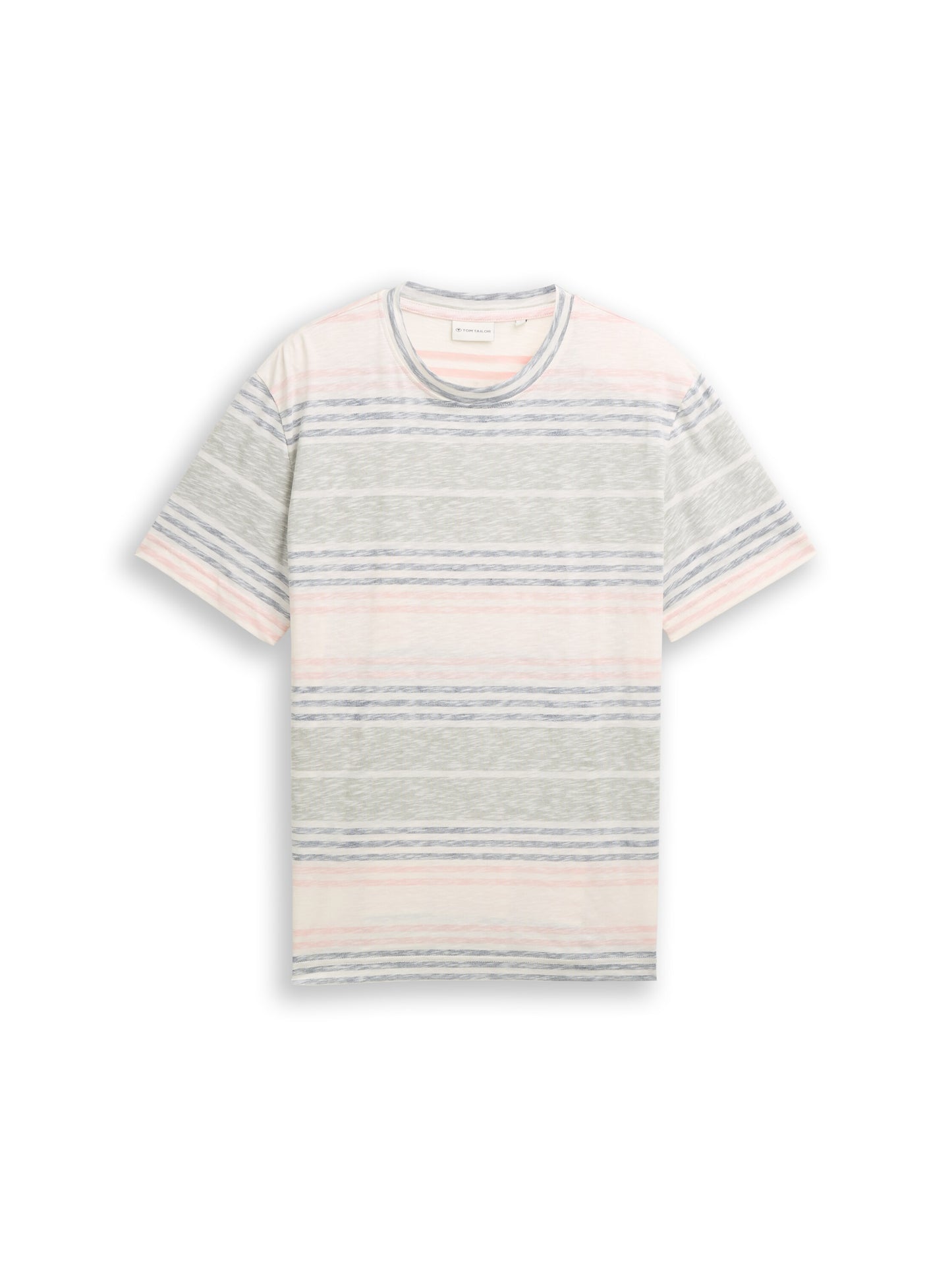 T-shirt rayé effet délavé
