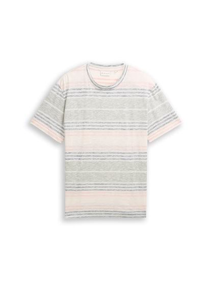 T-shirt rayé effet délavé