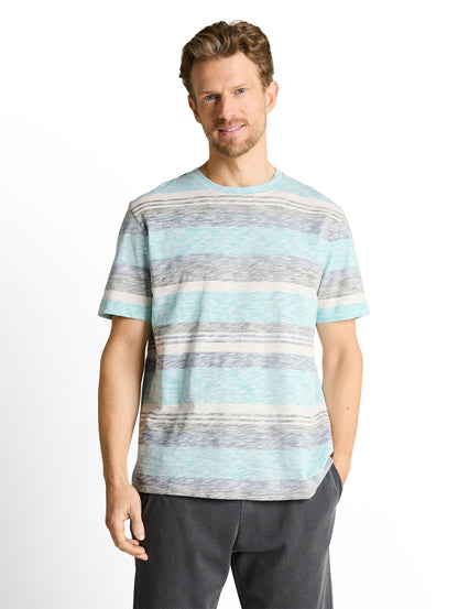 T-shirt rayé effet délavé
