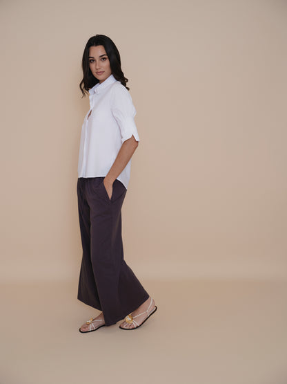 Pantalon large fluide au confort élégant